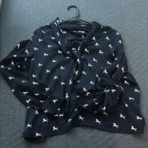 Elegant Black and White Women's Top